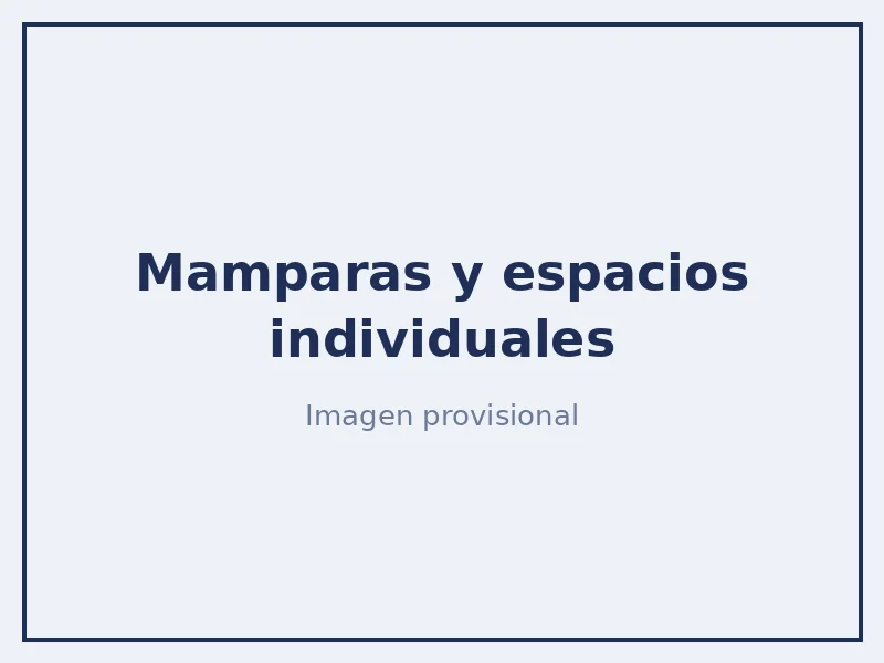 Mamparas y espacios individuales