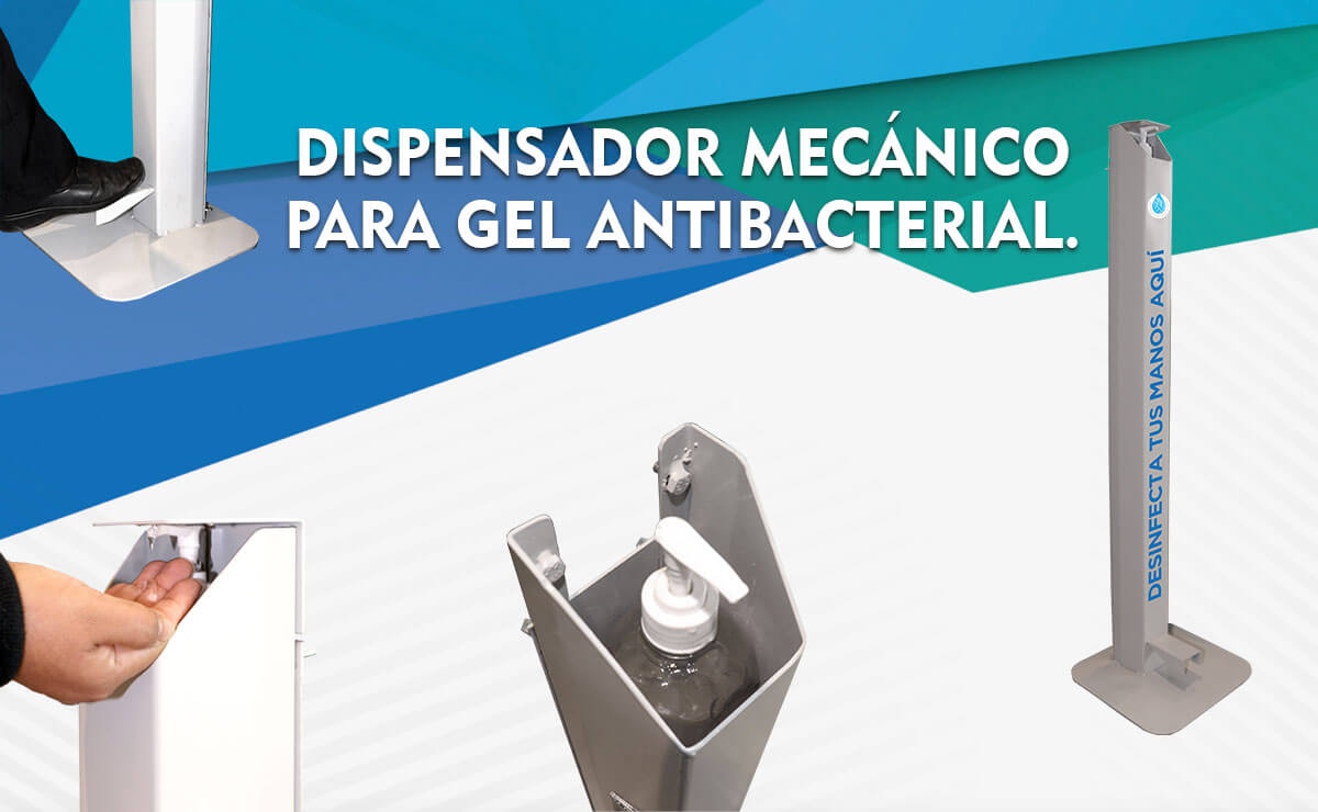 Dispensador Mecánico para gel antibacterial